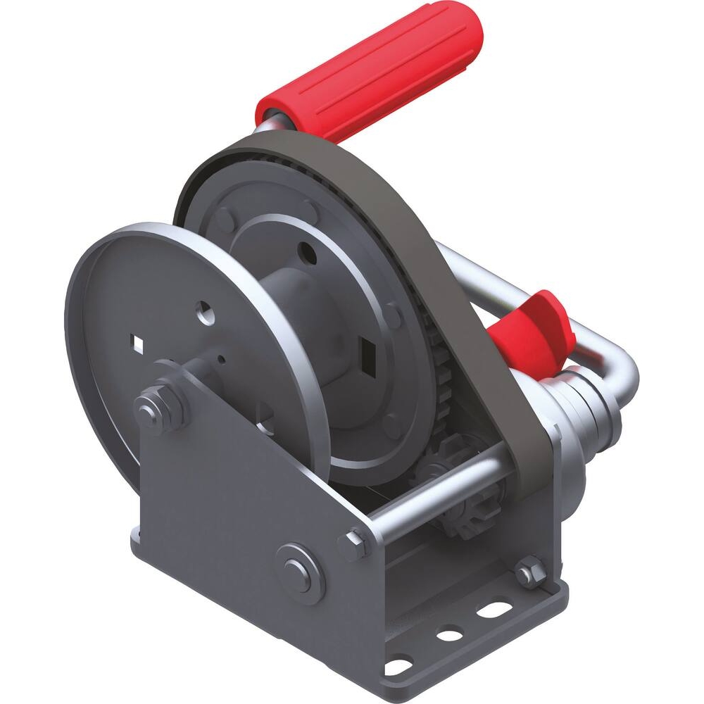 Treuil de traction manuel 450kg sans cable avec enrouleur et frein automatique ALKO - 18057