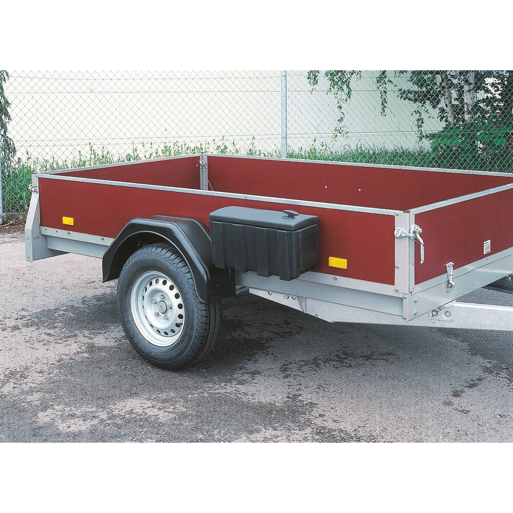 Coffre de rangement en plastique noir 515x220x277 ouverture latérale ALKO - 18076