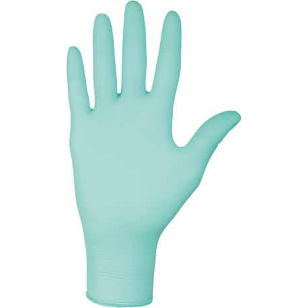 Gants jetables nitrile 240mm 0,10mm vert T9 - Boîte de 100 MERCATOR - 18261