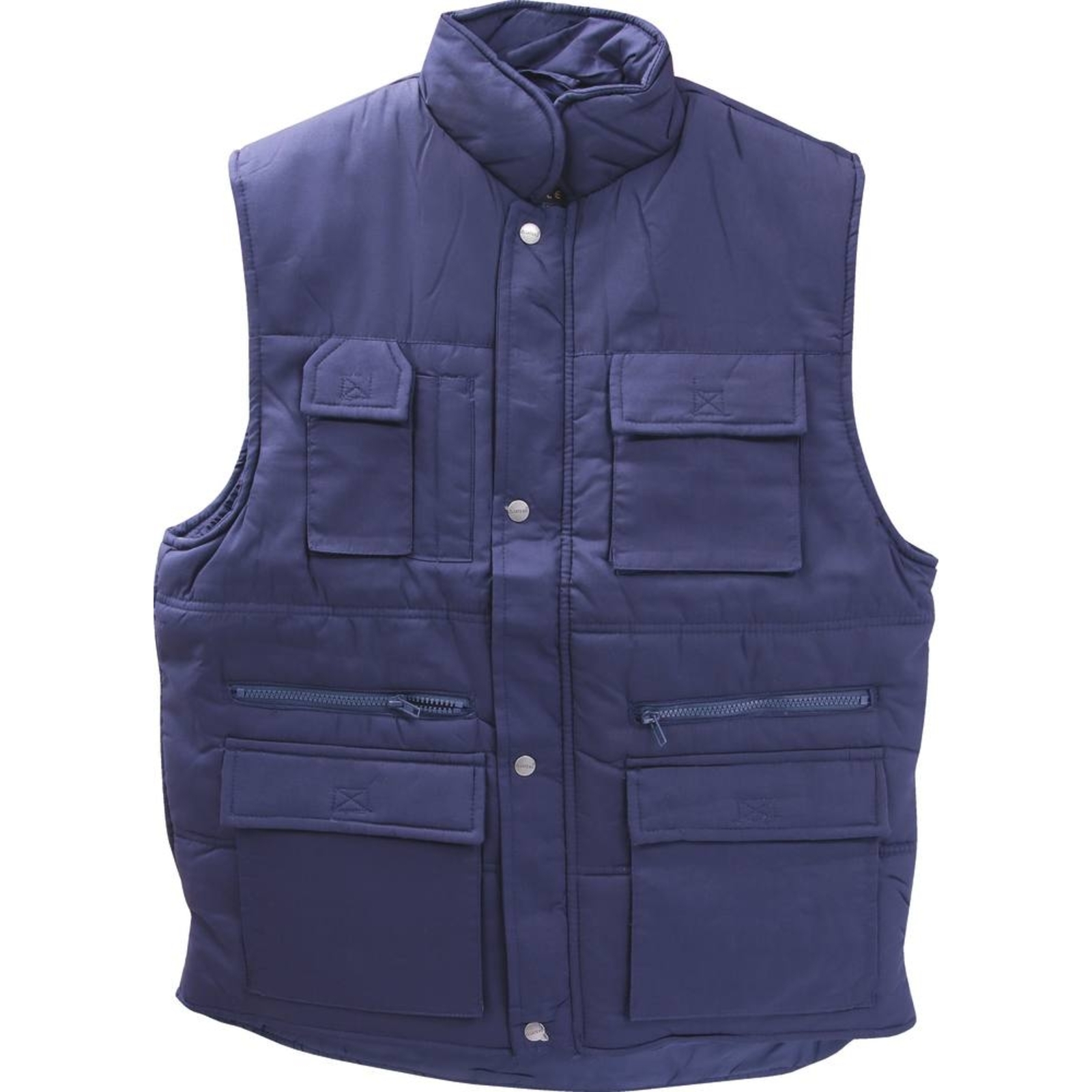 Gilet sans manche avec protège reins bleu