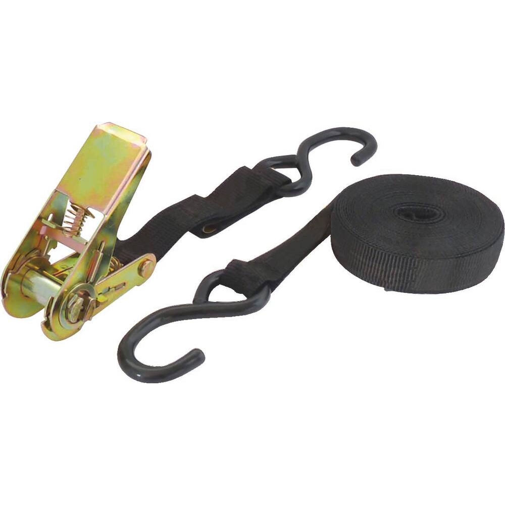 Sangle bagagère à cliquet séparé 25mm 5m 400kg avec crochets en S DRAKKAR - 18383