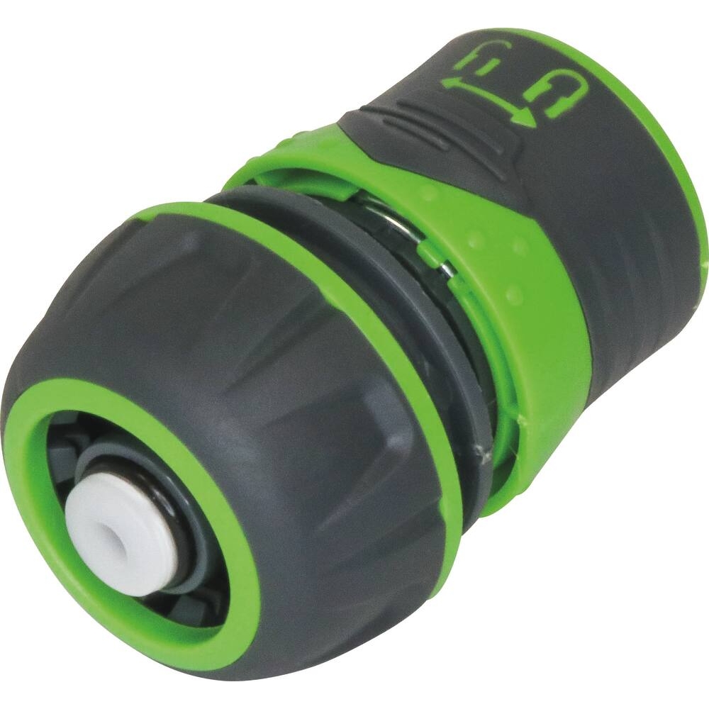 Raccord rapide PVC avec vanne stop pour tuyau de 19mm STILKER - 18458