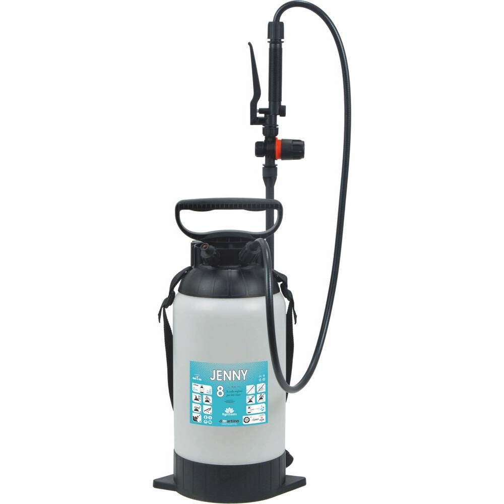 Pulverisateur 8L avec régulateur et lance télescopique avec joint nitrile DIMARTINO - 18685