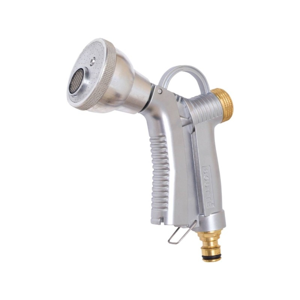 Pistolet tout metal avec pomme multifonction +raccord rapide BOUTTE - 18920