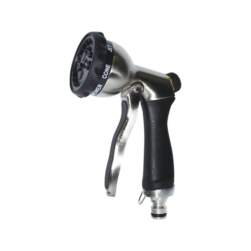 Pistolet metal brosse avec pomme 7 fonctions BOUTTE - 18921