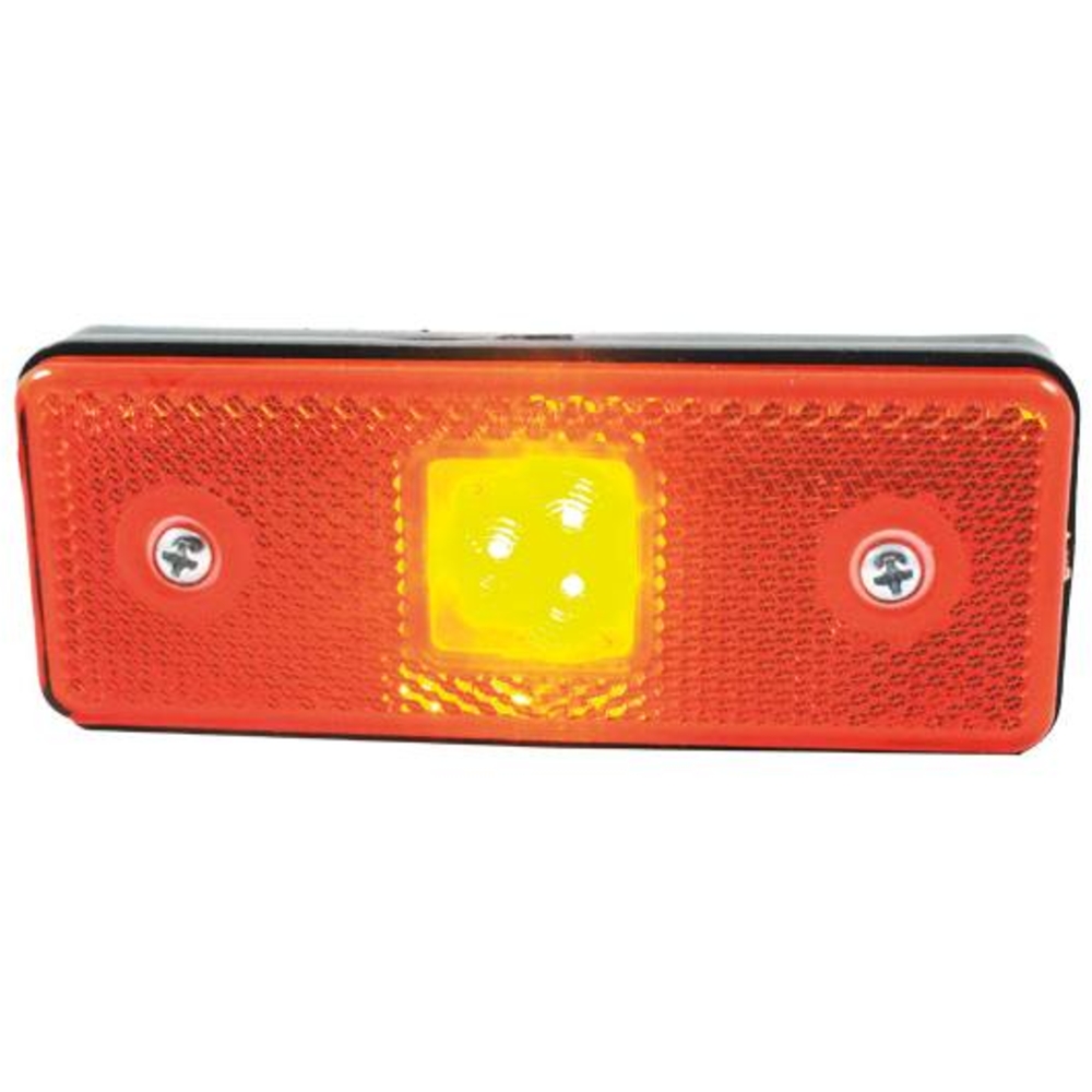 Feu de position LED 12/24V orange à fixer - SODIFLASH - 19038