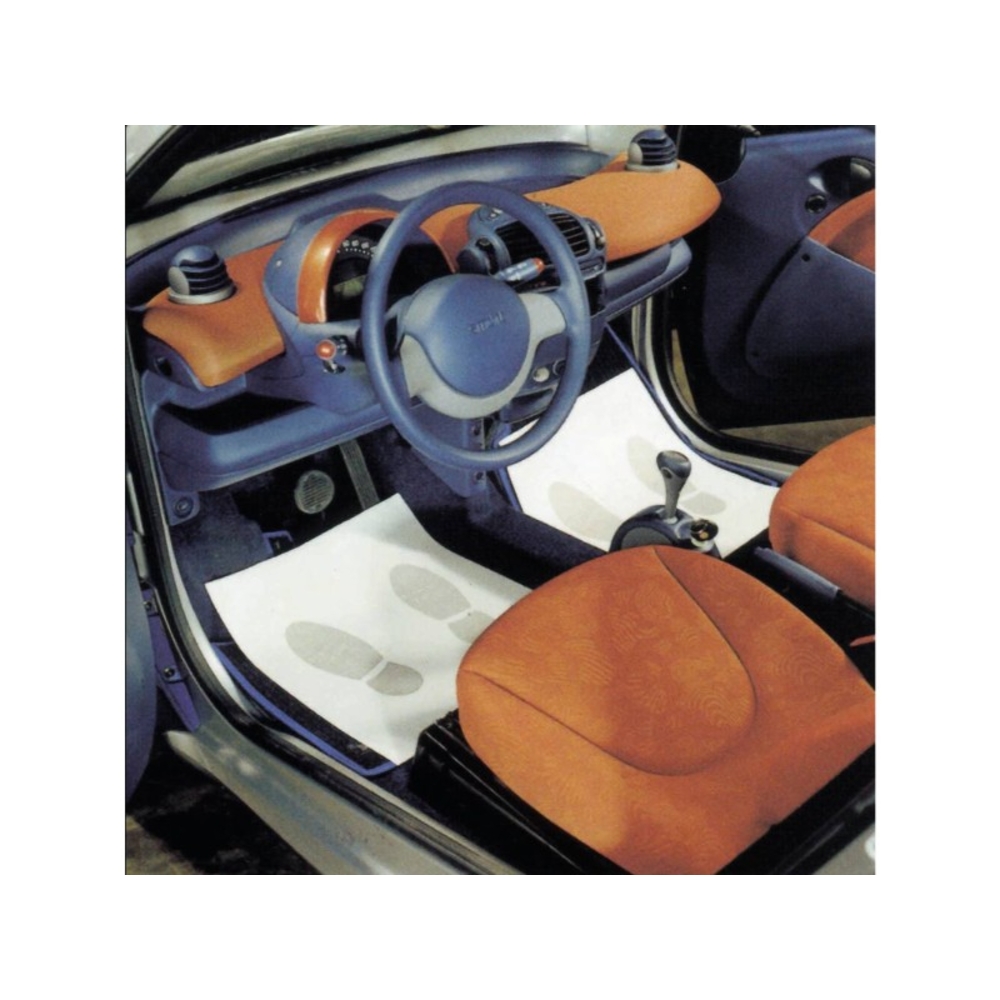 Boite 500 tapis de sol 'pieds' 40x35cm 70gr - 19176