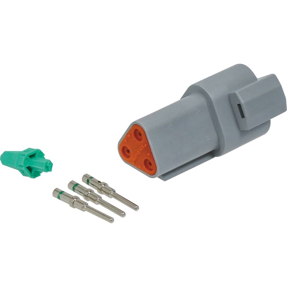 Connecteur étanche série DT mâle 3 voies en kit - Lot de 10 - 19502.10