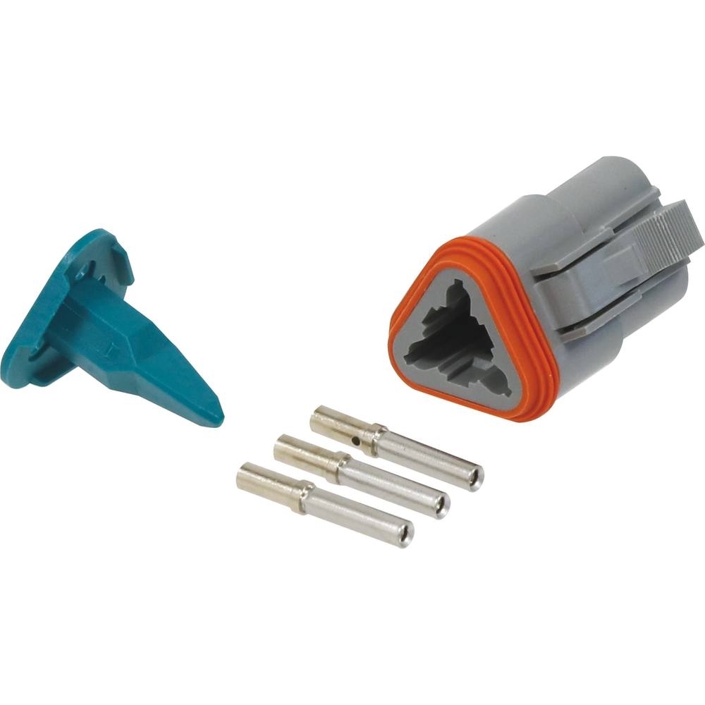 Connecteur étanche série DT femelle 3 voies en kit - Lot de 10 - 19503.10