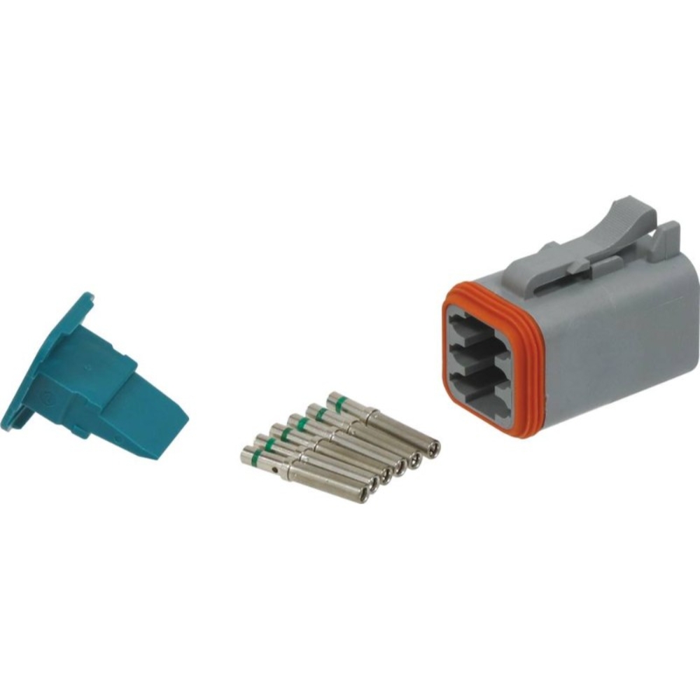 Kit 1 connecteur femelle 6 voies série dt - Etanche - 19507