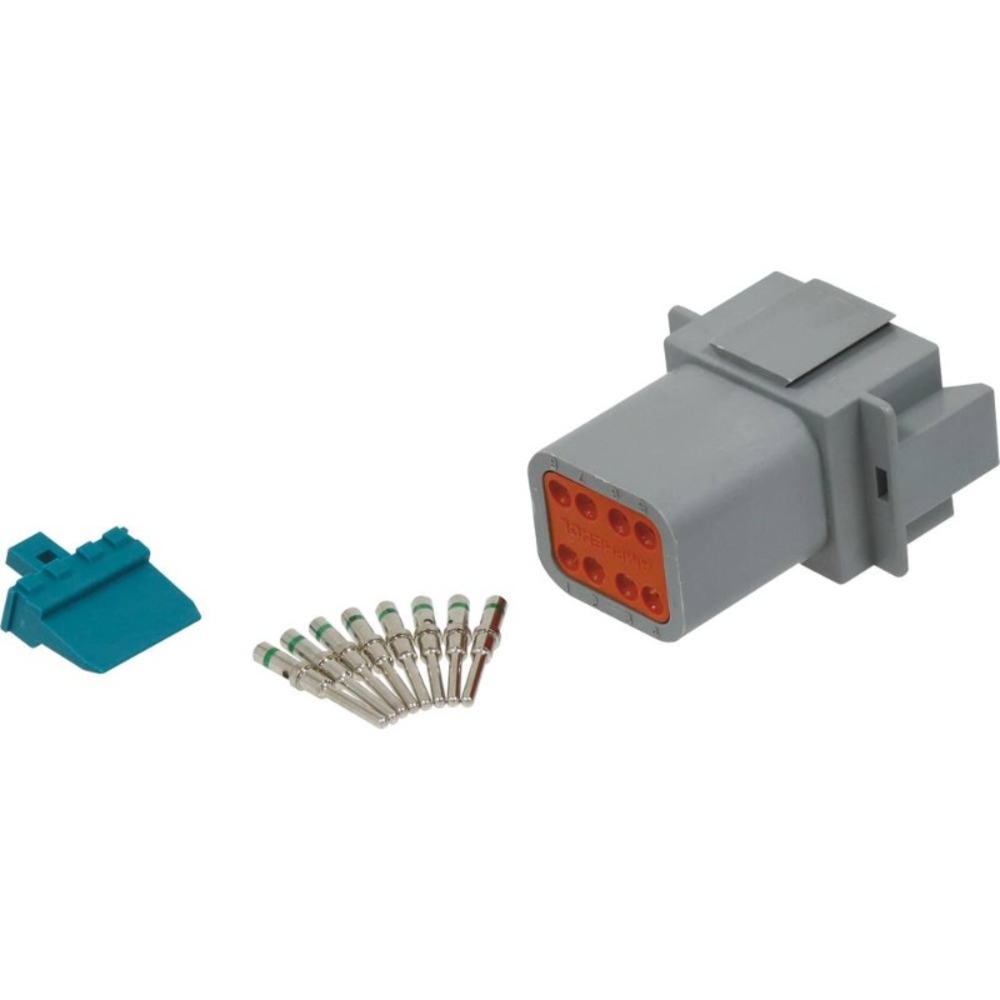 KIT 1 CONNECTEUR MALE 8 VOIES SERIE DT - ETANCHE - 19509
