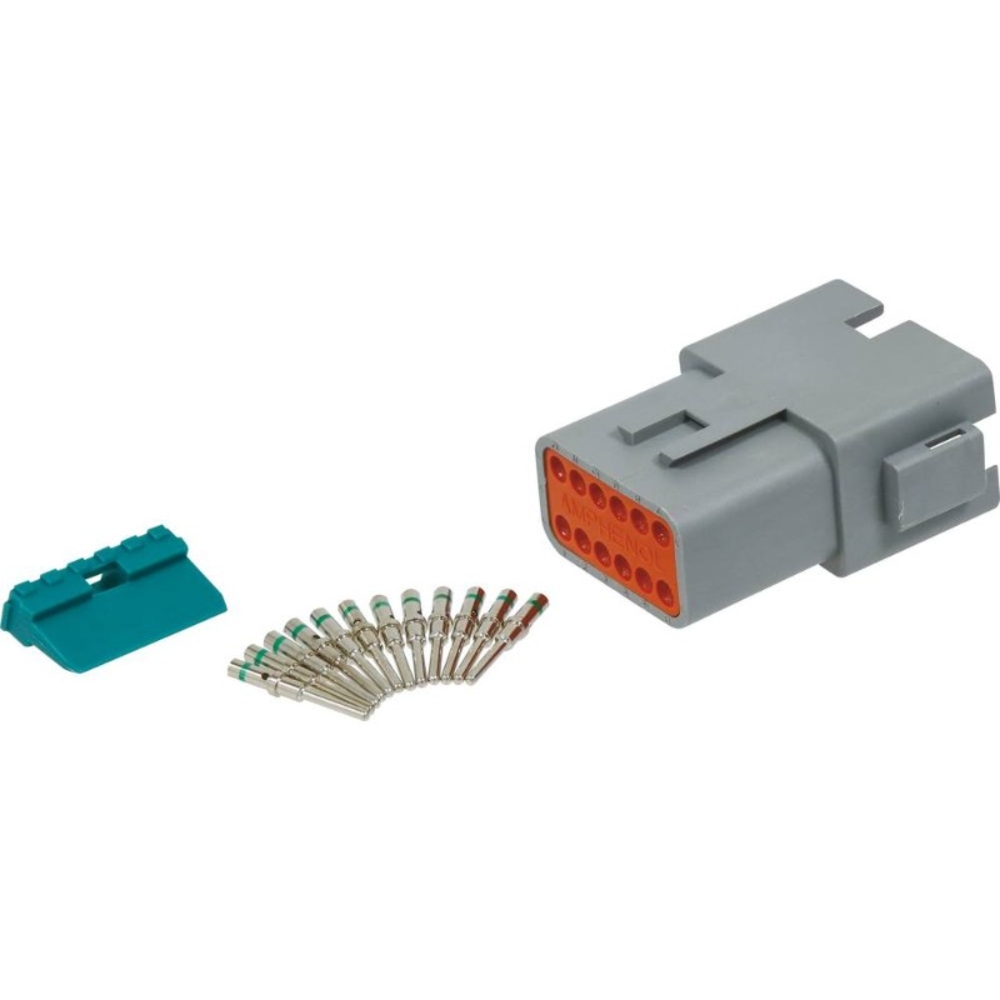KIT 1 CONNECTEUR MALE 12 VOIES SERIE DT - ETANCHE - 19511