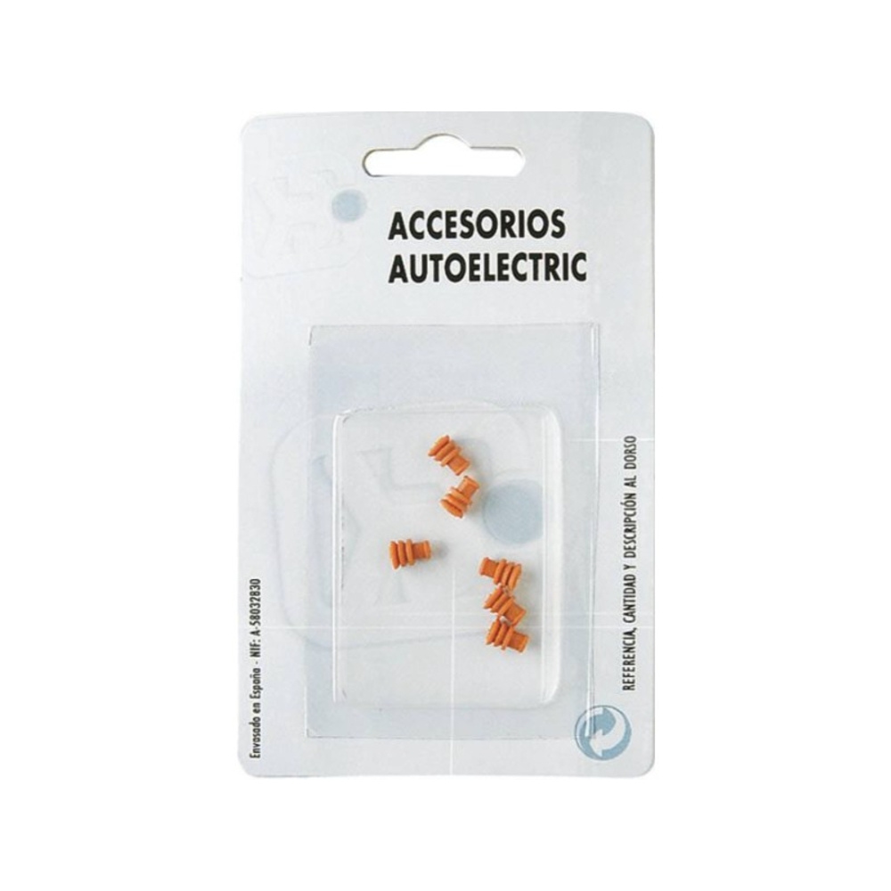 Lot de 6 obturateur en silicone rouge super seal en blister - 19550