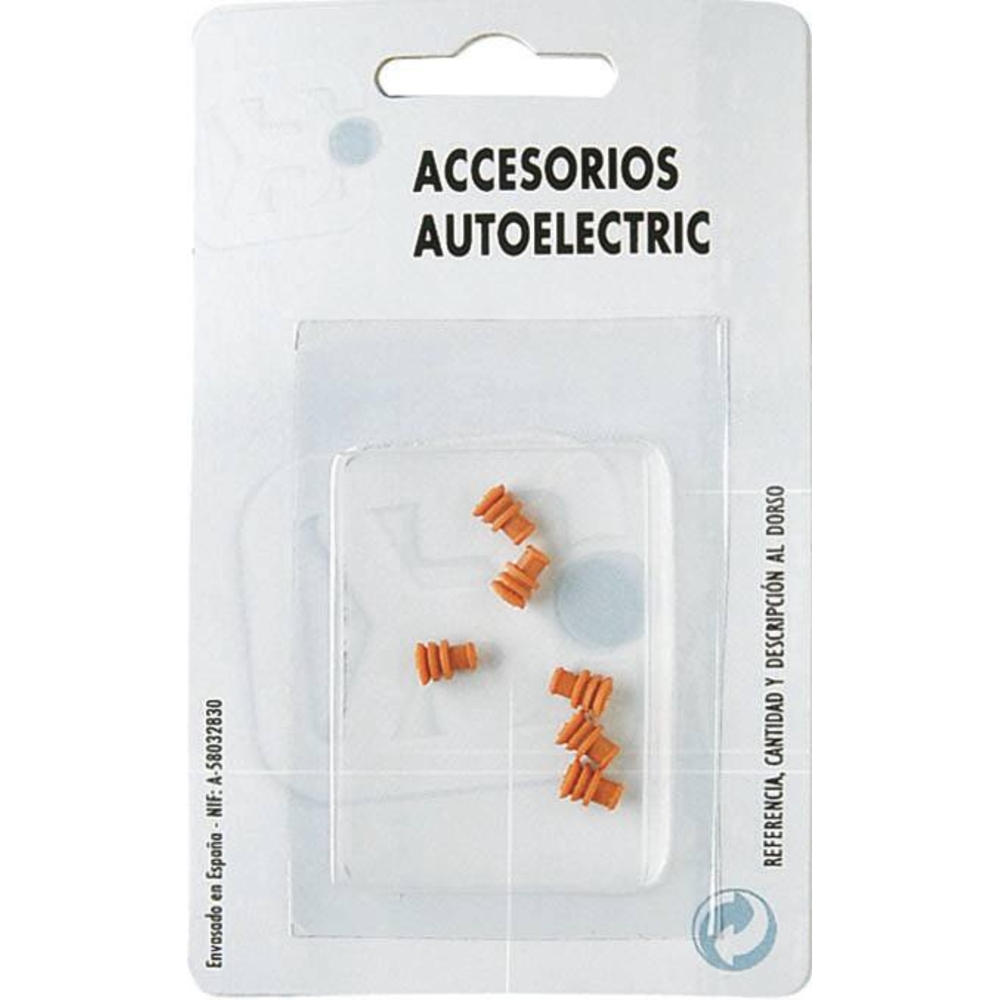 Bouchon en silicone rouge pour connecteur étanche - de 6 pcs - 19550
