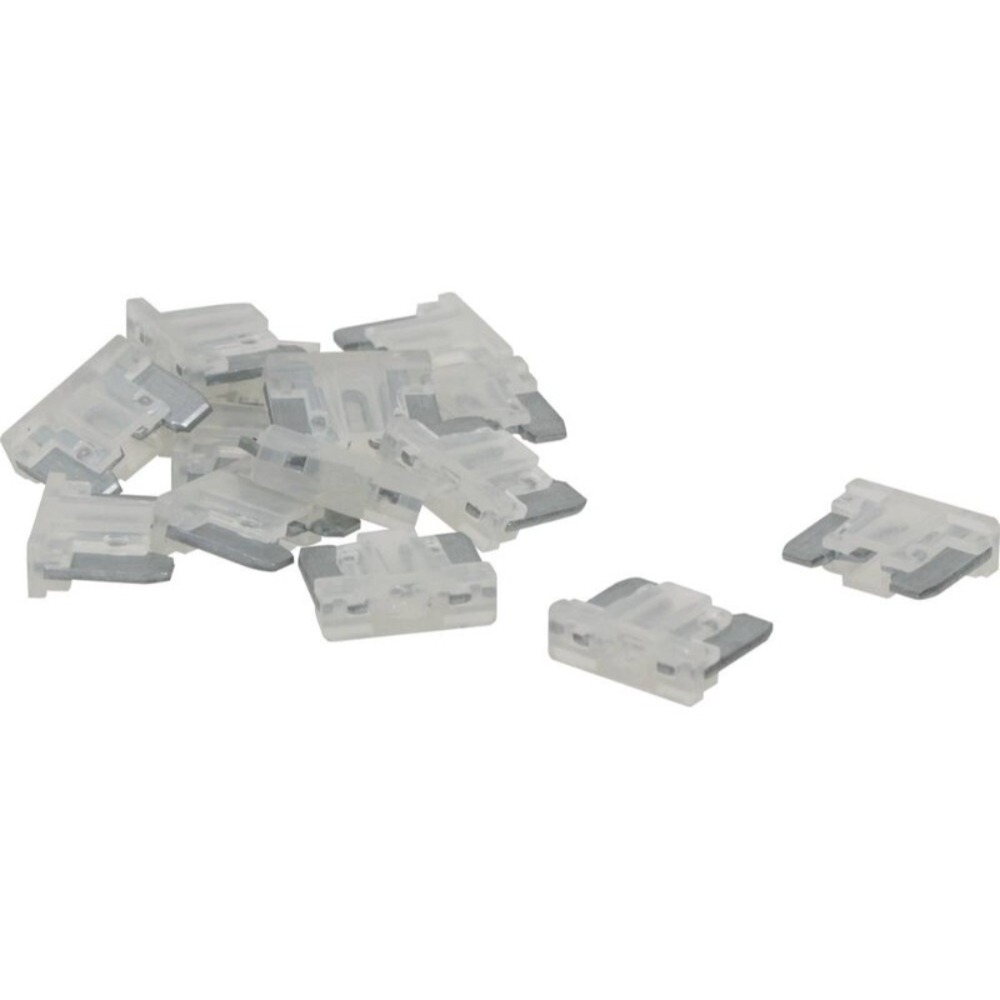 LOT DE 50 FUSIBLES MICRO A LANGUETTES LATERALES 25A BLANC- BLISTER - SODELEC - 19580