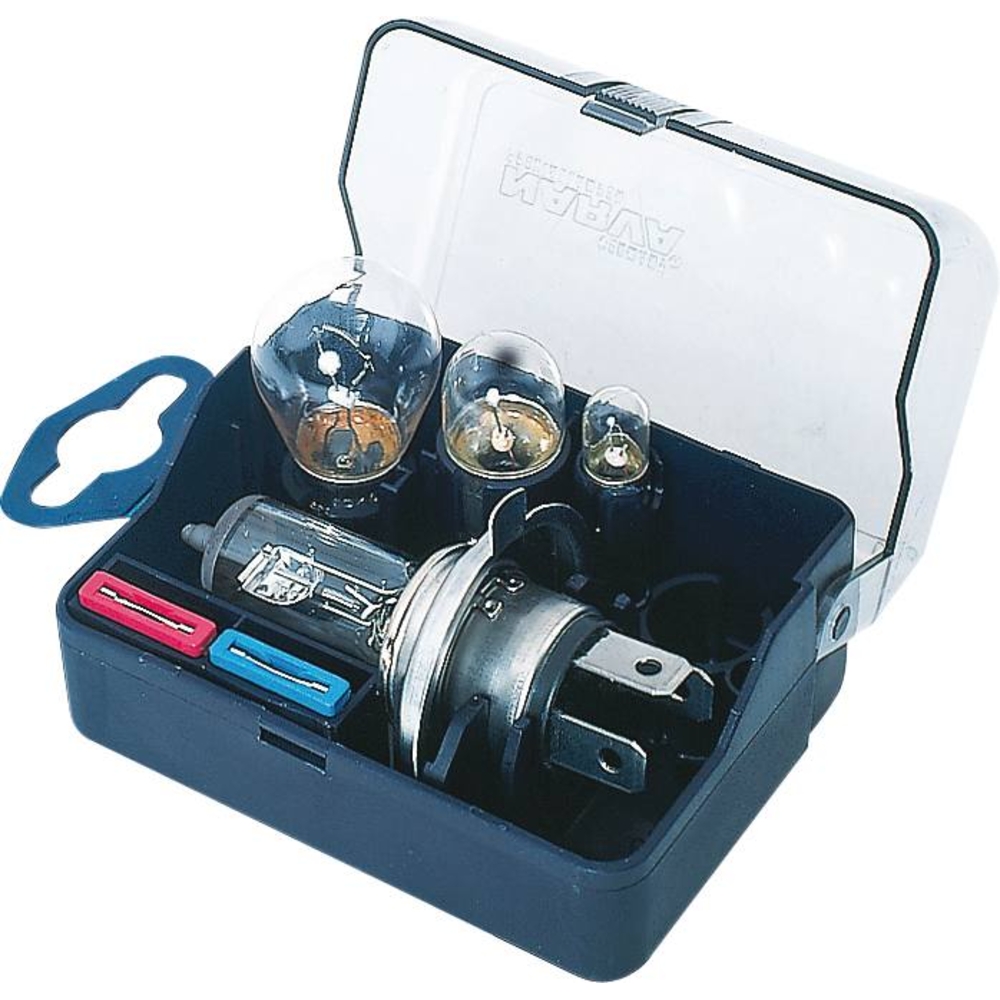 Coffret de secours 12V H4 - 4 ampoules et 2 fusibles NARVA - 20173