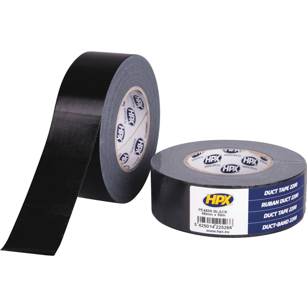 Ruban adhésif/toile américaine noir 0,20x48mm 50m HPX - 20405