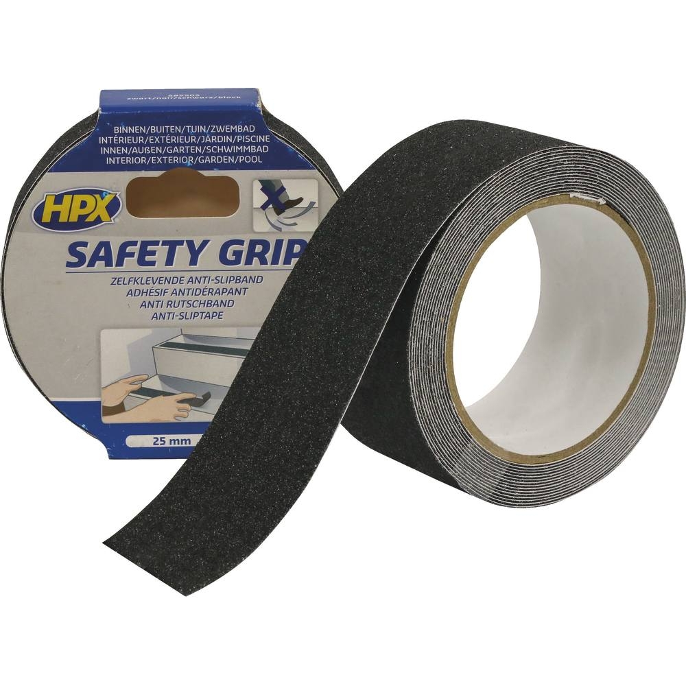Ruban adhésif de sécurité antidérapant noir 50mmx18m HPX - 20432