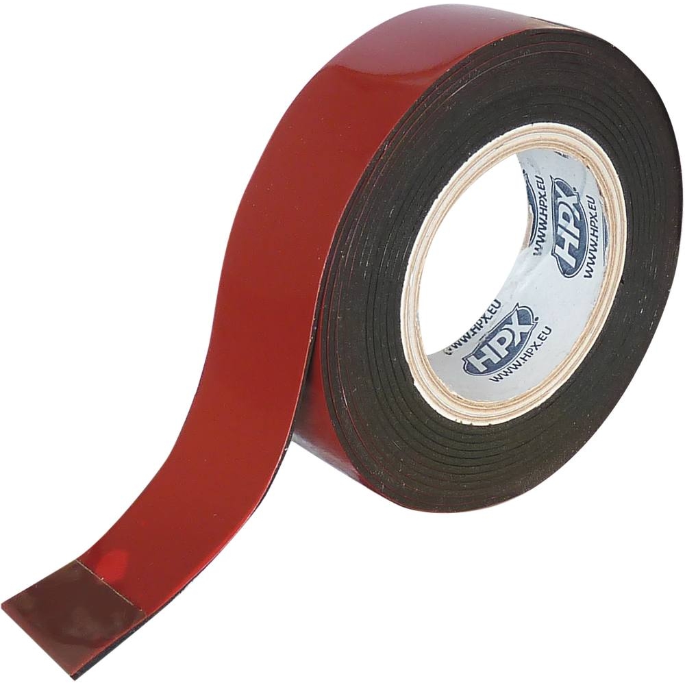 Ruban adhésif double face noir 19mmx2m 47N HPX - 20440