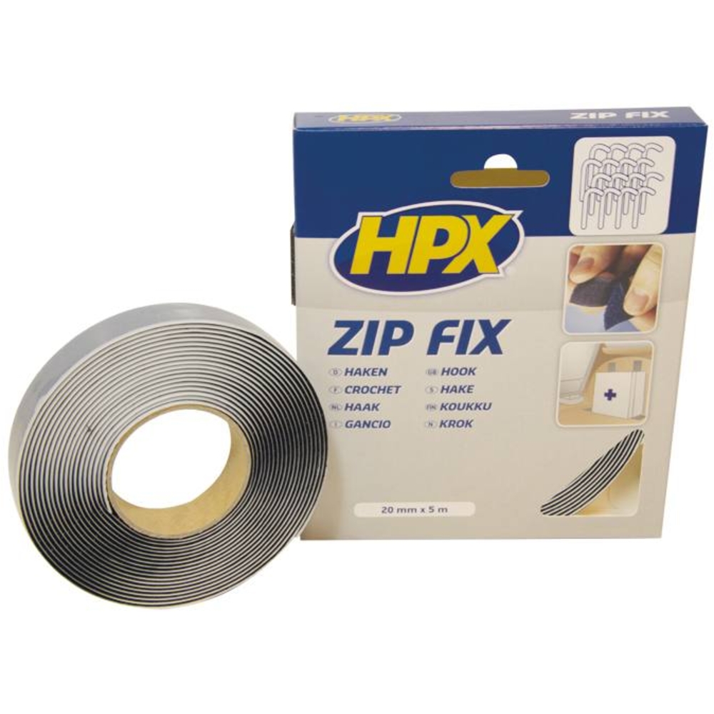 Ruban adhésif velcro crochet 20mmx5m - HPX - 20462