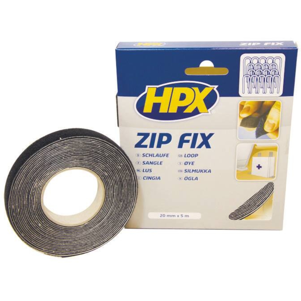 Ruban adhésif velcro sangle 20mmx5m - HPX - 20464