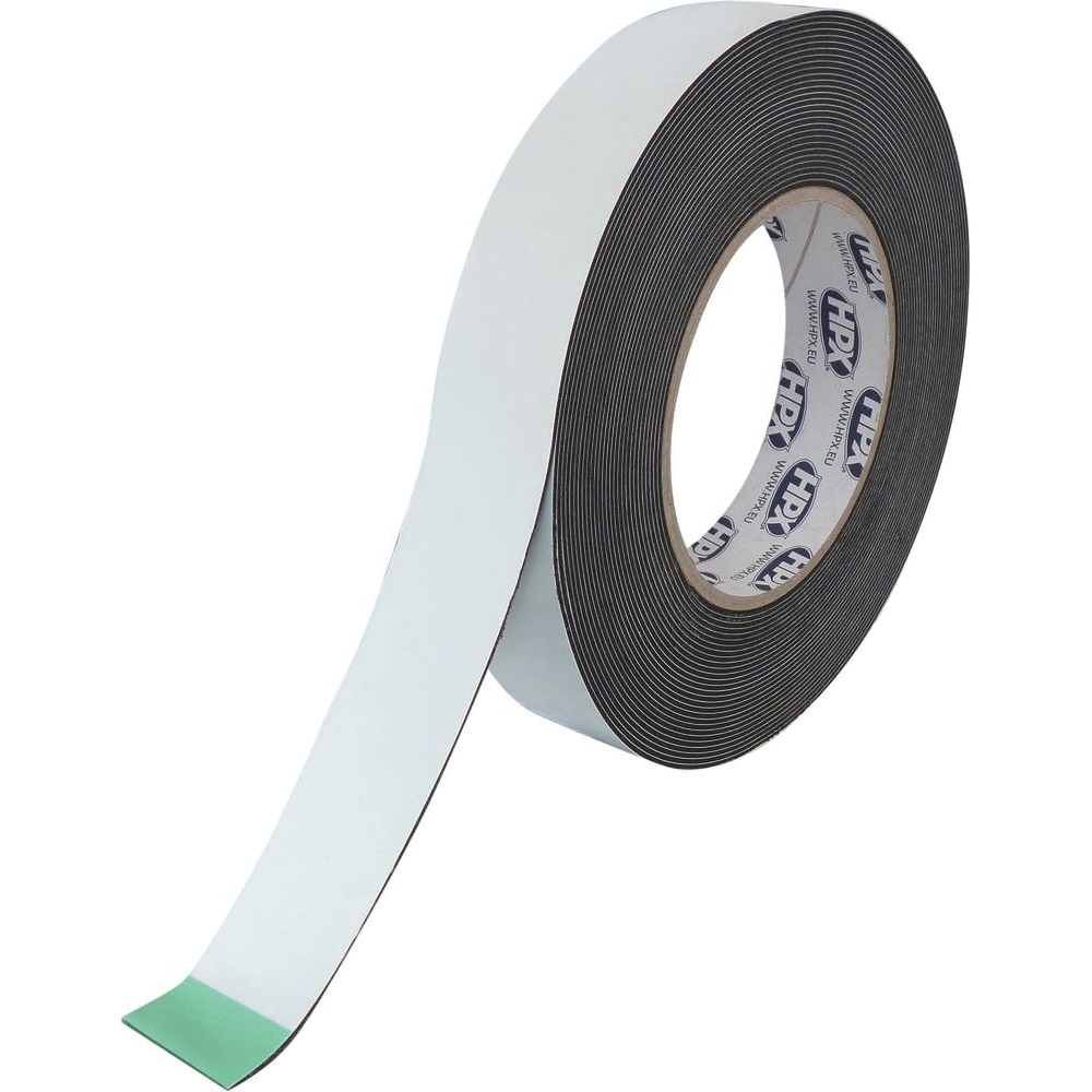 Ruban adhésif double face noir 25mmx10m 25N HPX - 20508