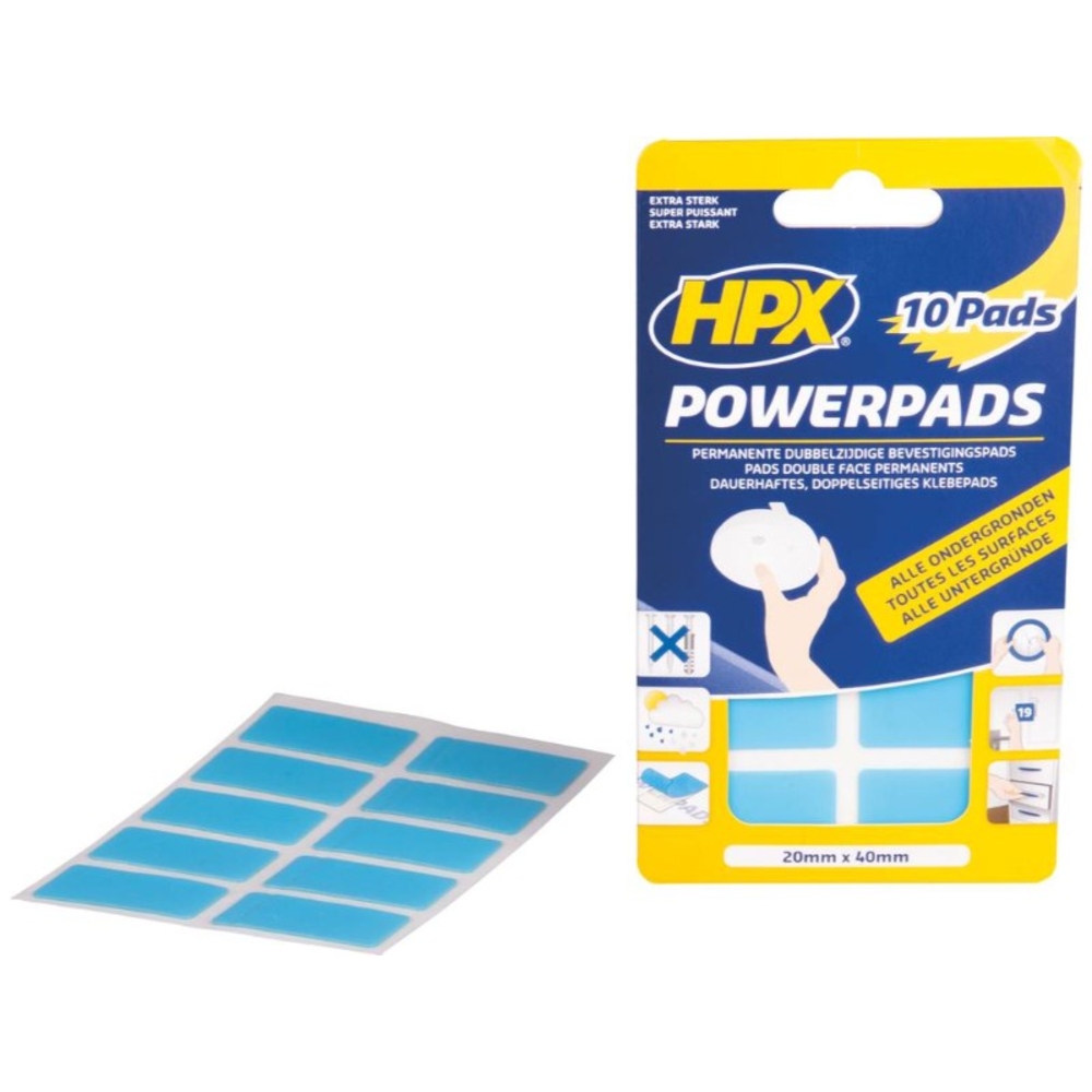 Ruban adhésif double face prédécoupé rectangle 20x40mm 55n HPX - 20537