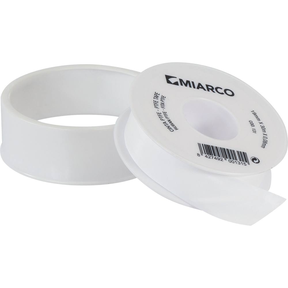 Ruban d'étanchéité isolant au PTFE 0,08x19mm 30m MIARCO - 20570