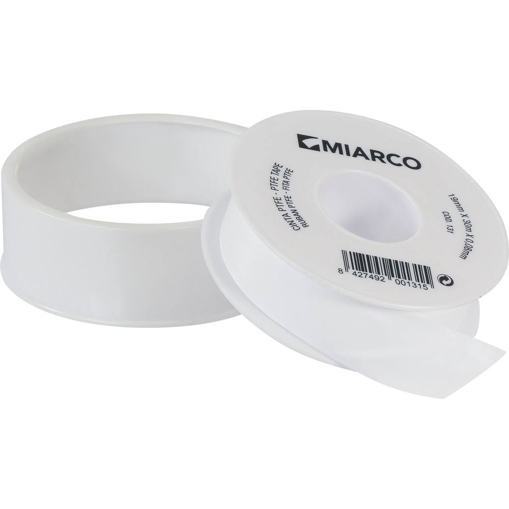 Ruban d'étanchéité isolant au PTFE 0,08x19mm 30m - de 1 pcs MIARCO - 20571