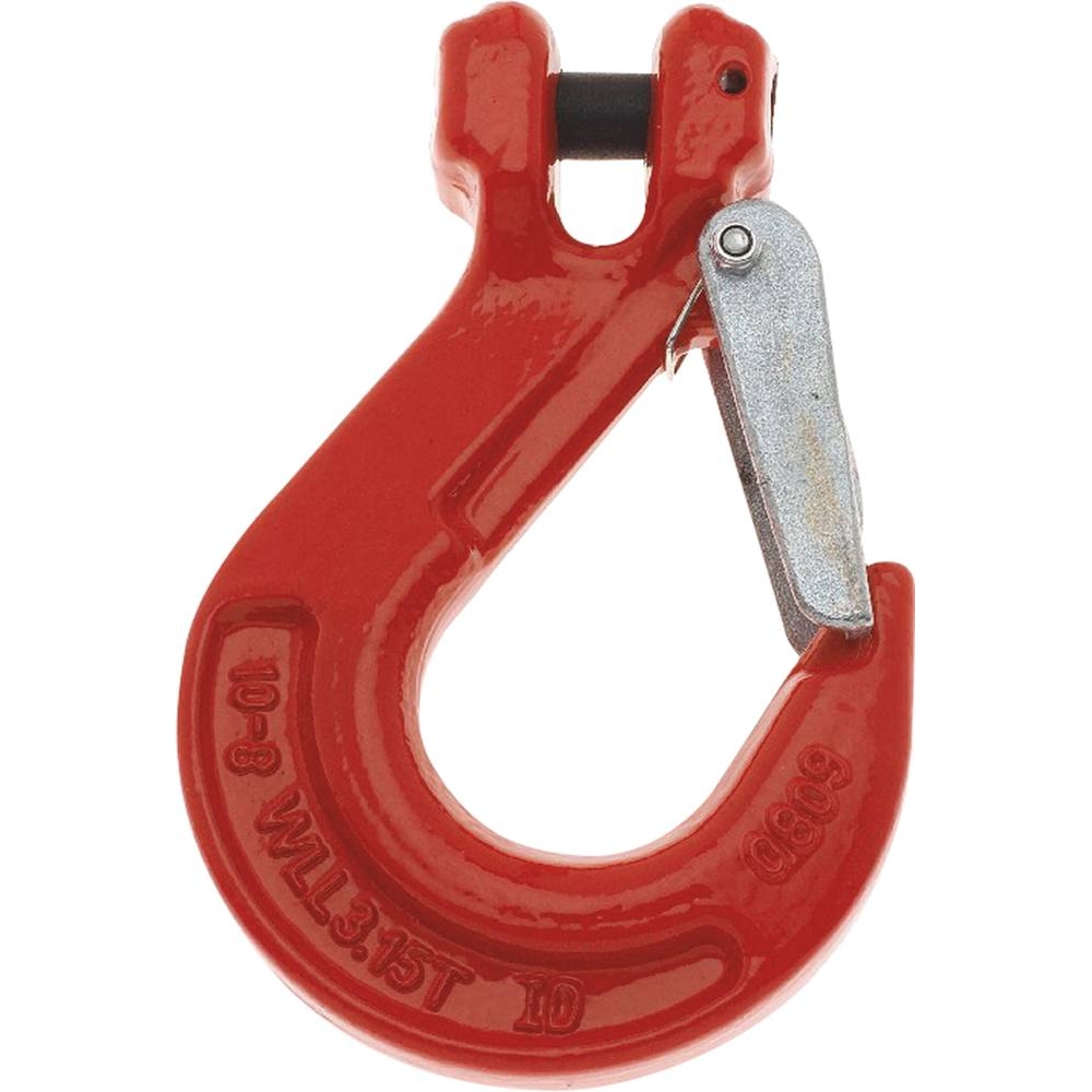 Crochet à chape avec linguet de securité pour chaîne de 13mm grade 80 - 20774