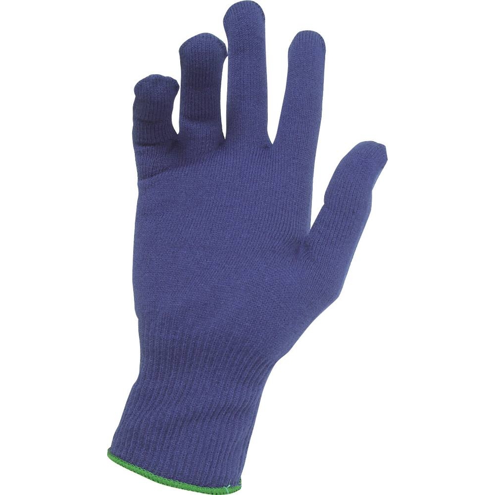 Gants tricotés anti froid bleu Taille 8 - 21027