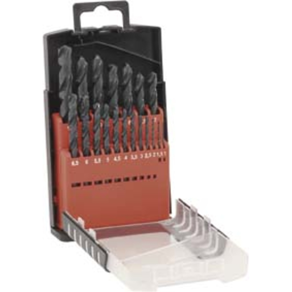 Coffret PVC de 19 forets métaux HSS taillés meulés de 1 à 10mm DRAKKAR TOOLS - 22227