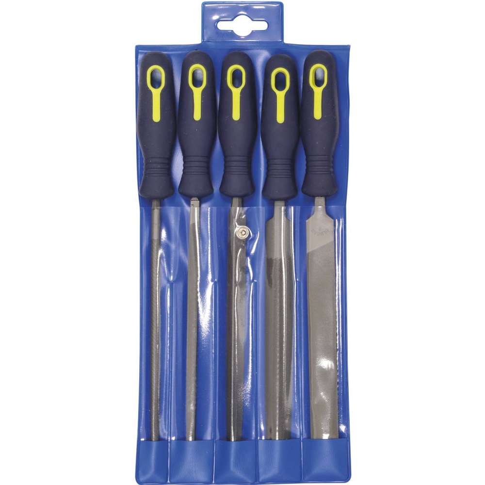 Limes avec manche 150mm - pochette de 5 pcs DRAKKAR TOOLS - 22388