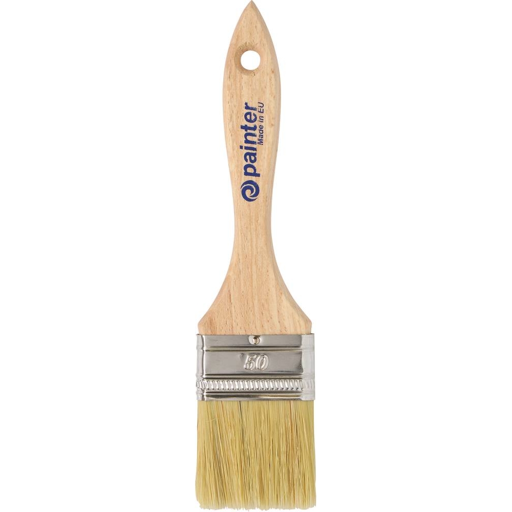 Pinceau queue de morue acrylique à manche bois 50mm DRAKKAR TOOLS - 22503