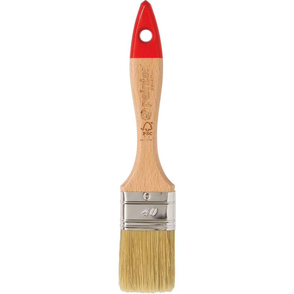Pinceau queue de morue glycéro à manche bois 40mm DRAKKAR TOOLS - 22521