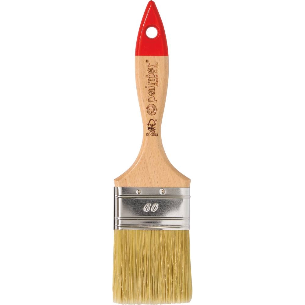 Pinceau queue de morue glycéro à manche bois 60mm DRAKKAR TOOLS - 22523