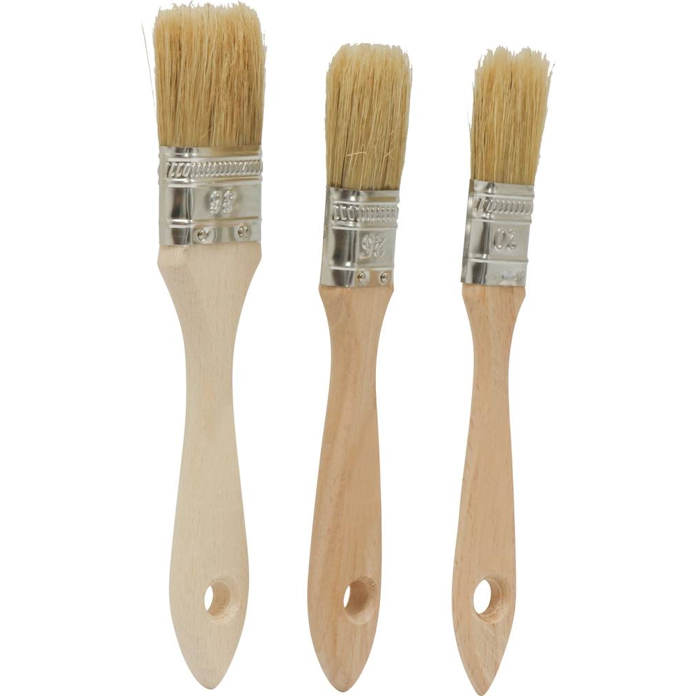 Pinceau plat acrylique 20-25-36mm - lot de 3 pcs DRAKKAR TOOLS - 22616