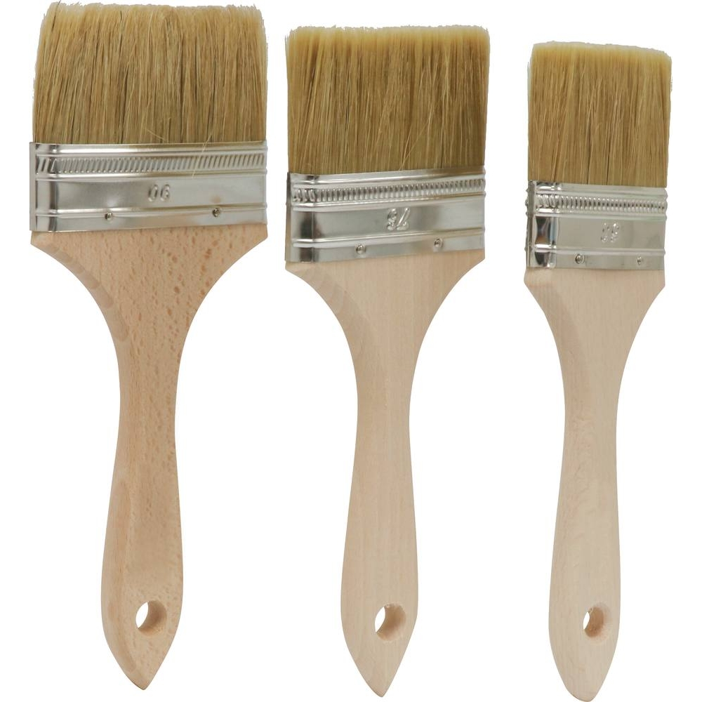 Pinceau plat acrylique 63-76-90mm - lot de 3 pcs DRAKKAR TOOLS - 22618