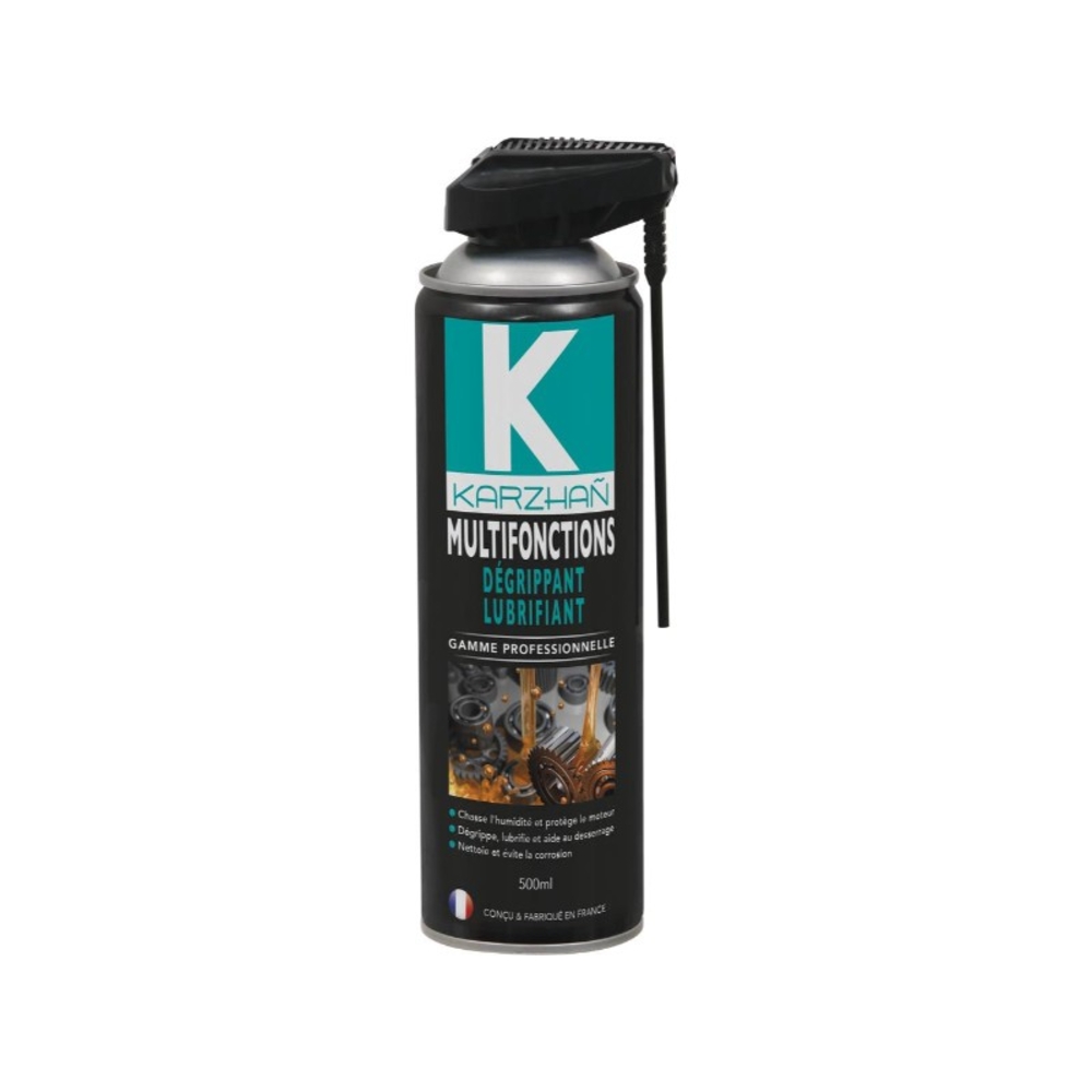 Aerosol 500ml multifonction degrippant lubrifiant KARZHAN - 24500