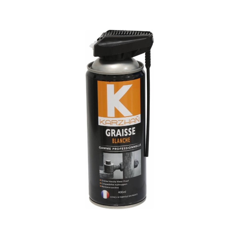Aerosol 500ml graisse blanche KARZHAN - 24552