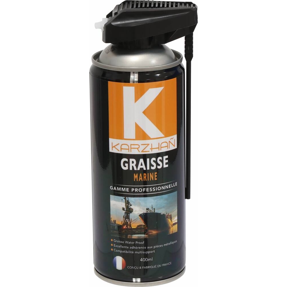 Graisse marine avec tête 2 jets - aérosol 400ml KARZHAN - 24556