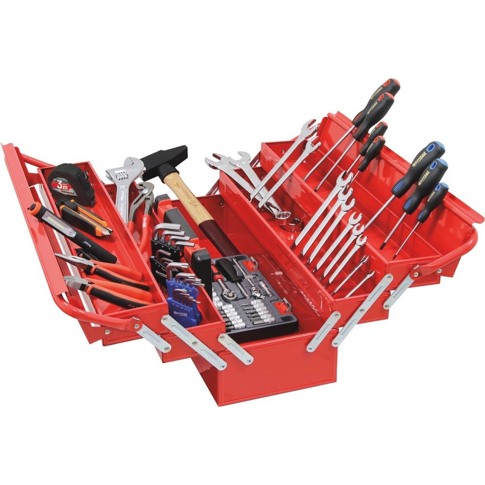 Caisse à outils composée de 95 outils DRAKKAR TOOLS - 25005