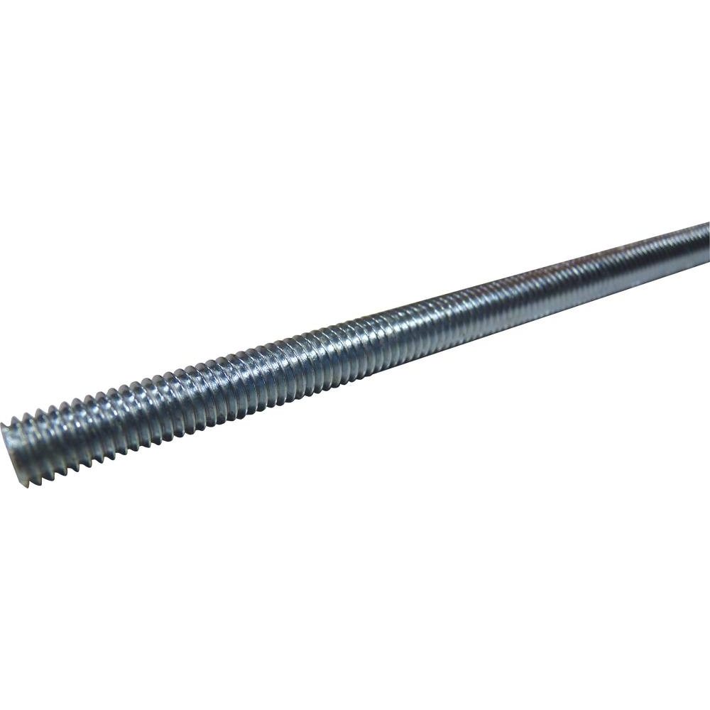 Tige filetée en 1000mm class 4,6 zingué blanc M6 - Lot 100 - KLIPPER - 26180.100