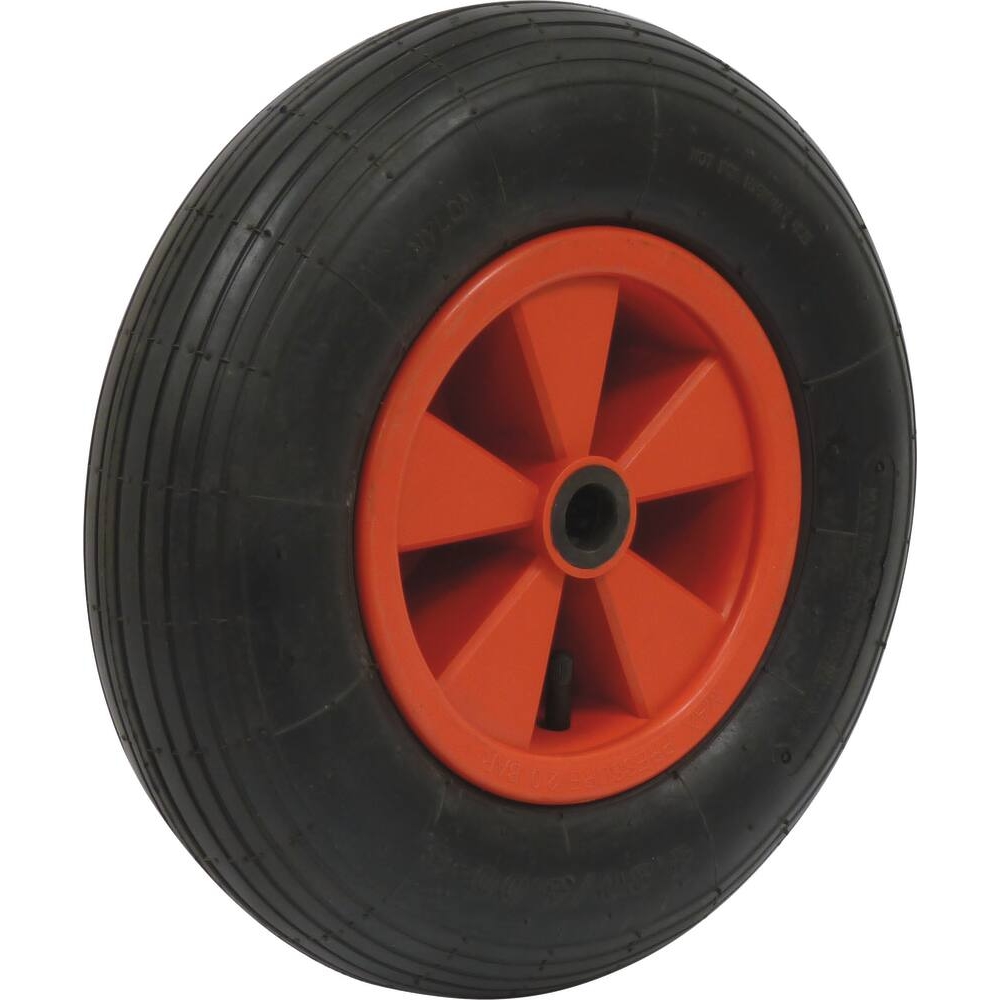 Roue gonflable jante PVC 400x100mm alésage 25mm moyeu 75mm 150kg - 26304