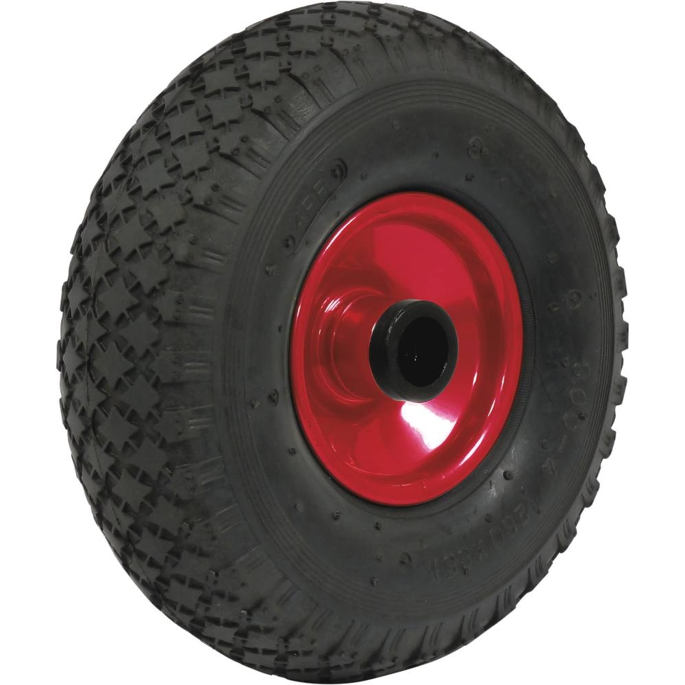 Roue gonflable jante acier 260x85mm alésage 25mm moyeu 75mm 150kg - 26306