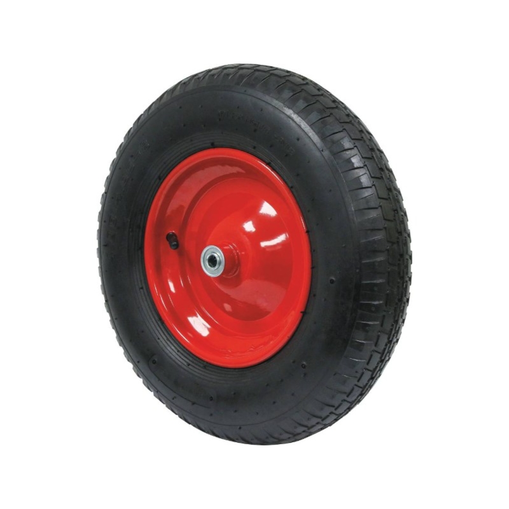 Roue gonflable 400x100mm alésage 12mm moyeu 98mm 150kg - pour brouette - 26317