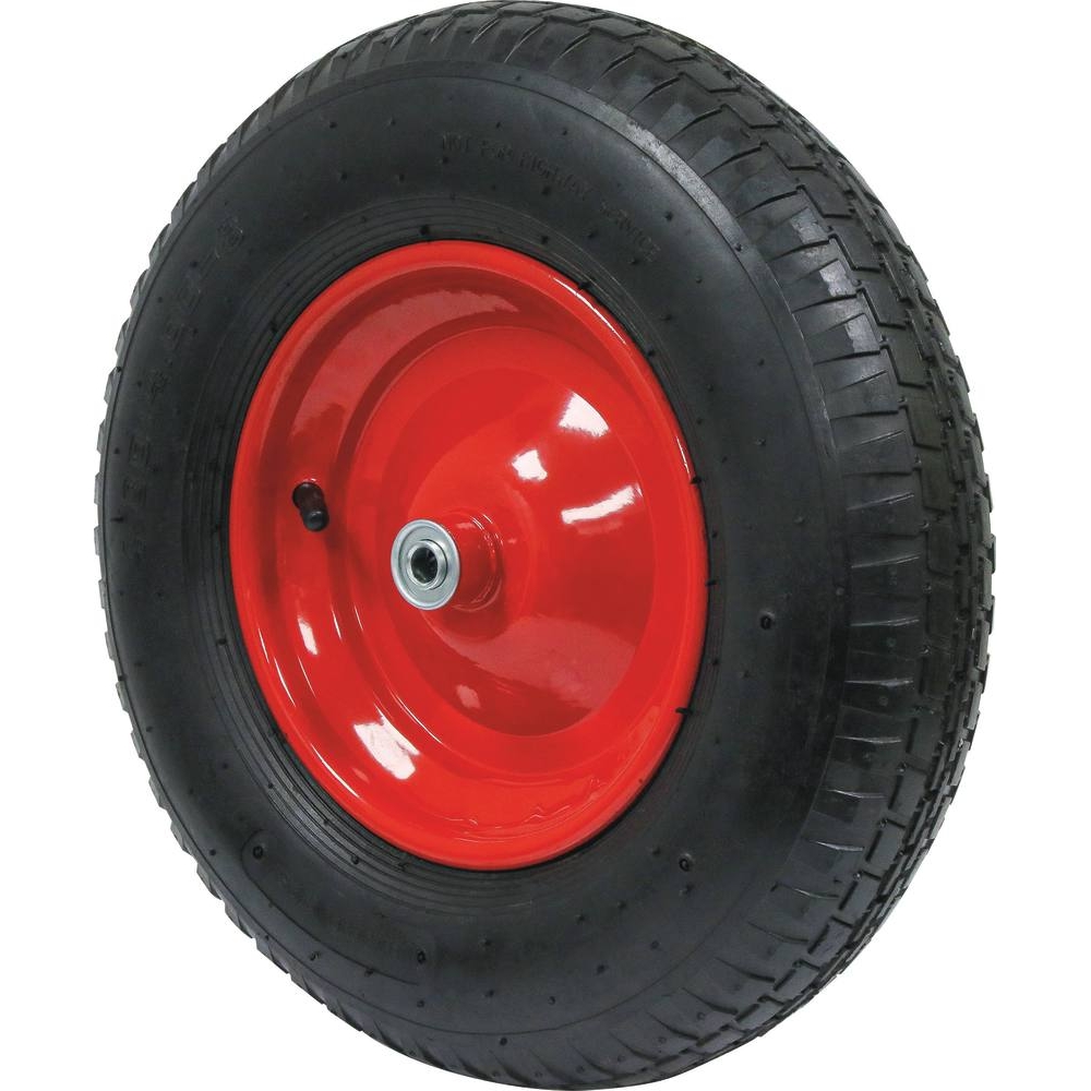 Roue gonflable 400x100mm alésage 12mm moyeu 98mm 150kg - pour brouette - 26317