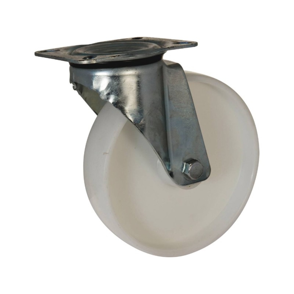 Roulette pivot. pp blanc d.100 al rlx cu 120kgs - 26341