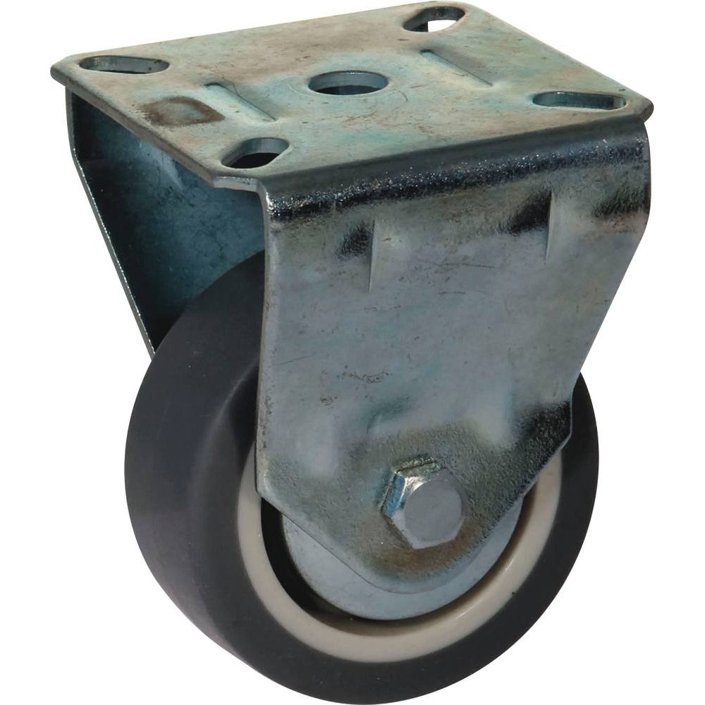 Roulette zinguée fixe 50mm entraxe 38x38mm 40kg - 26370