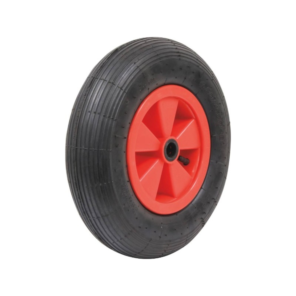 Roue gonflable jante pvc 400x100mm alésage 25mm moyeu 100mm 150kg - 26409